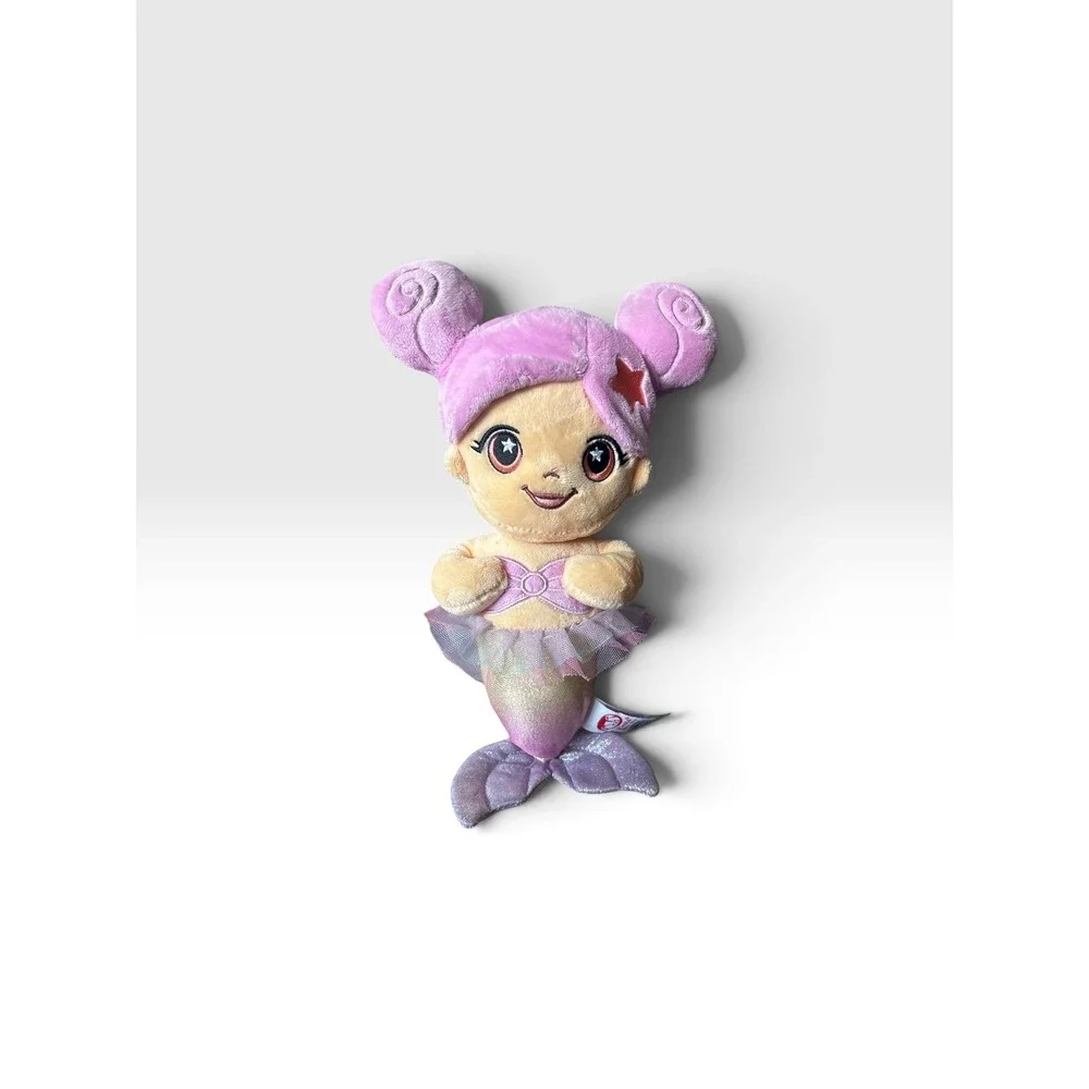 Fiesta Plush Mermaid Swaddle Baby Pink Purple Shimmer Tail Doll A11814E 13in